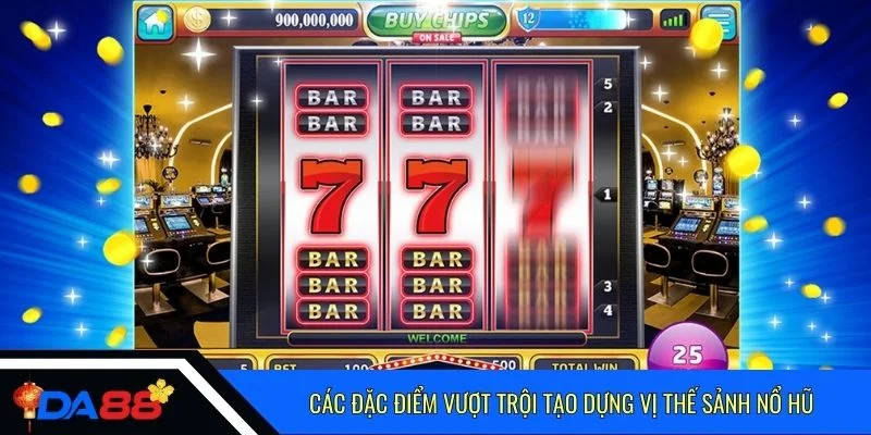 Các đặc điểm vượt trội tạo dựng vị thế sảnh nổ hũ